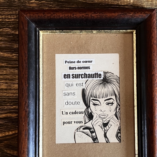 Peine de coeur hors norme en surchauffe qui est sans doute un cadeau pour vous.